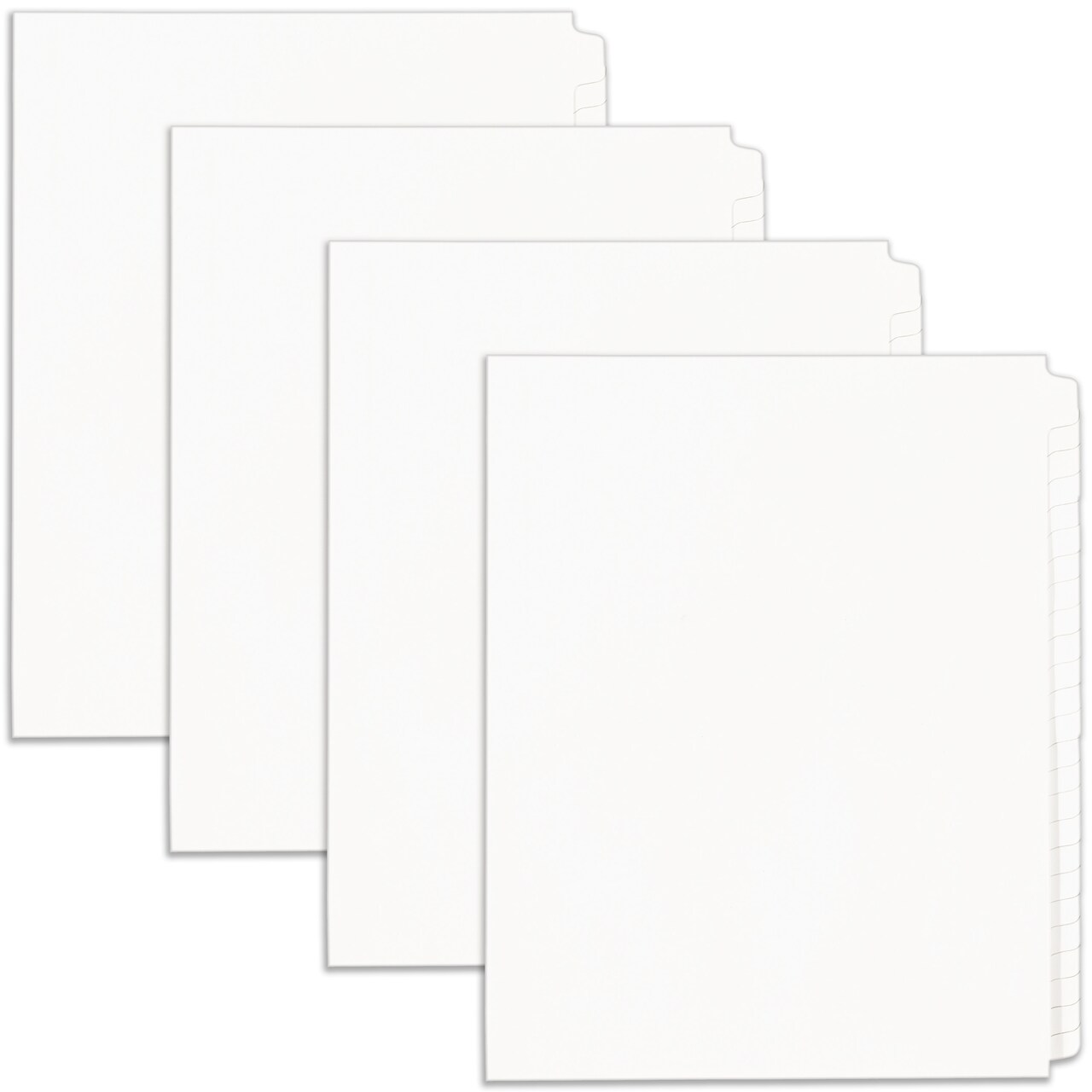 Avery Legal Exhibit Binder Dividers, 25 Blank Side Tabs, Unpunched Letter Size, 1 Set Collated, 4 Packs (11912)